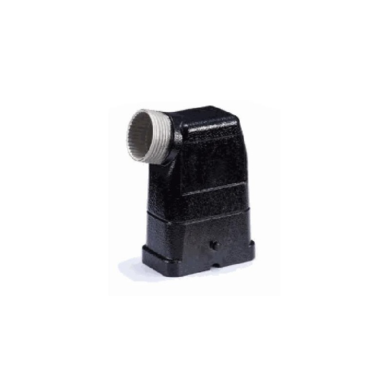 Capot C, Alliage de zinc moulé, acier inoxydable, IP65, Sortie verticale, M25
